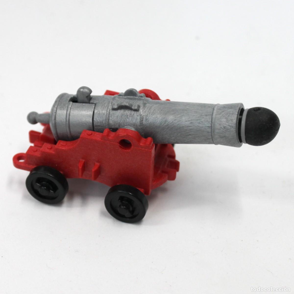 Playmobil: Playmobil ca&ntilde;&oacute;n color gris y rojo