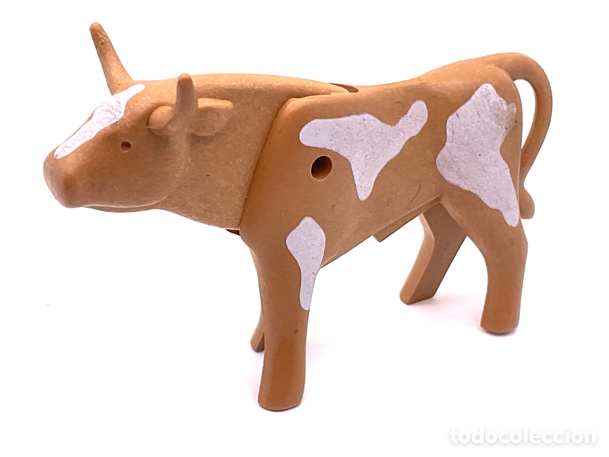 Playmobil: ACCESORIO PLAYMOBIL. TORO, BUEY CON MANCHAS BLANCAS. GEOBRA 1976