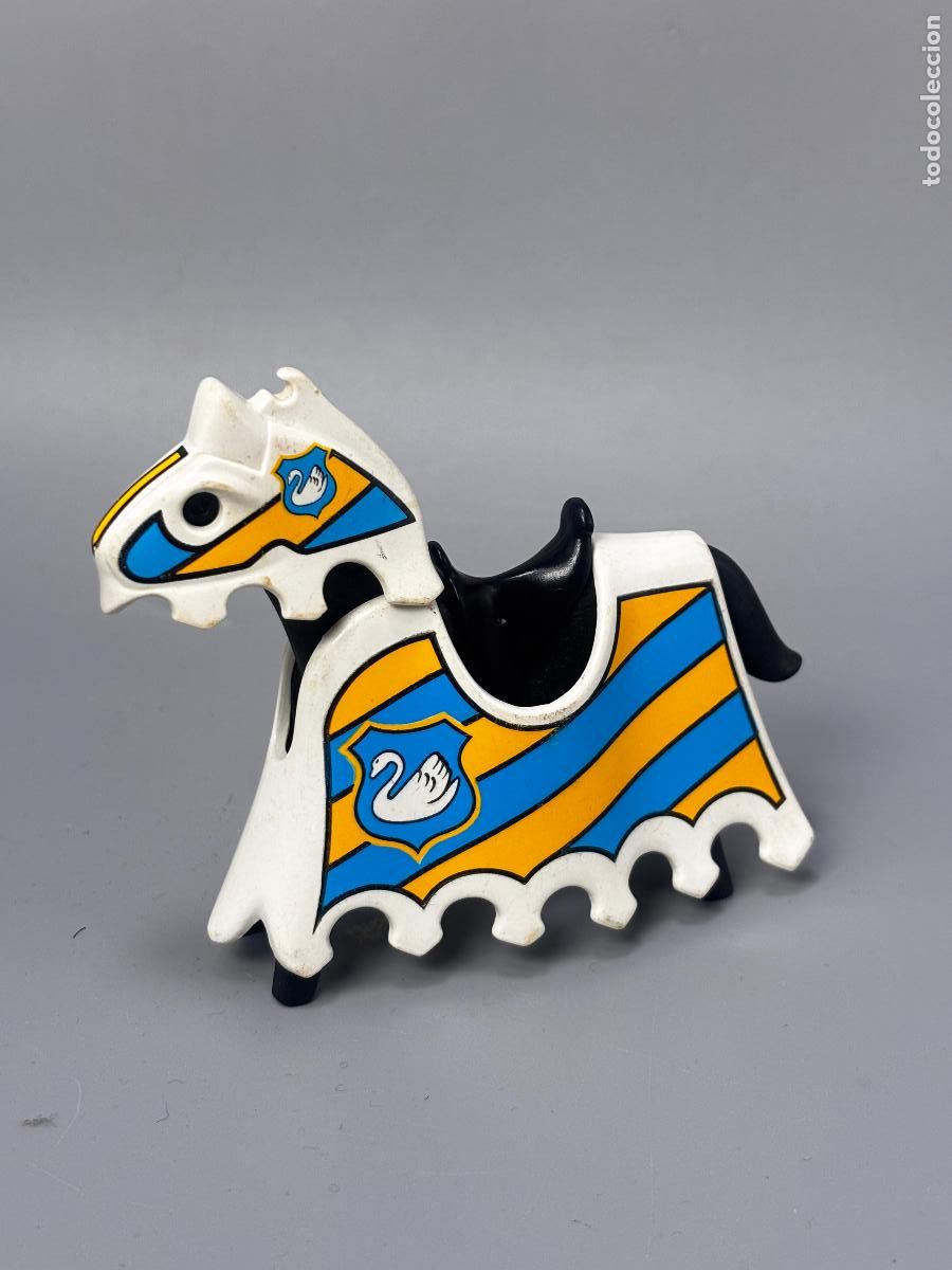 Playmobil: Playmobil 3024 caballo medieval con manta caballero del cisne