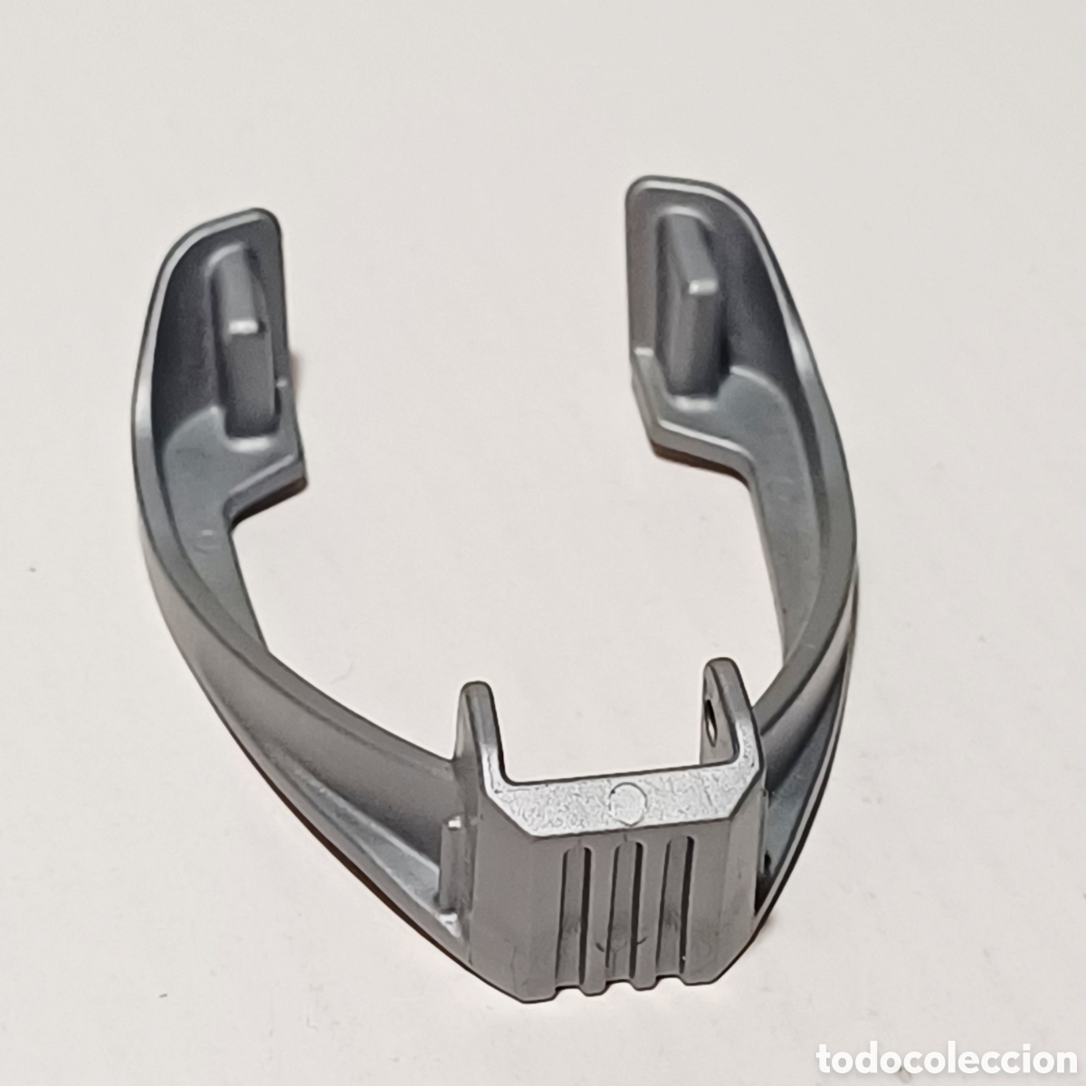 Playmobil: Pieza playmobil union enganche base frontal nave espacio vehiculo gris metalizado