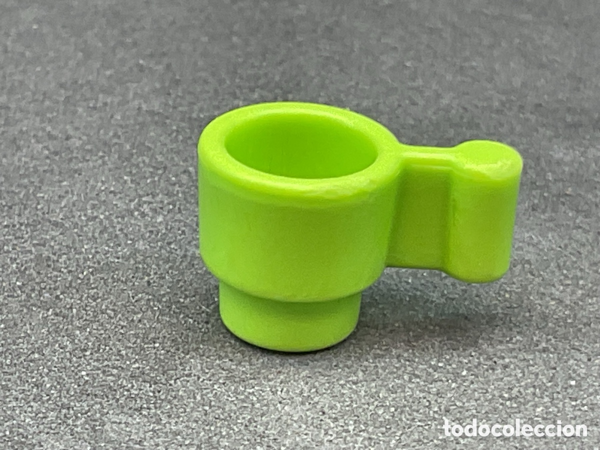 Playmobil: ACCESORIOS PLAYMOBIL . TAZA COLOR VERDE CLARO.