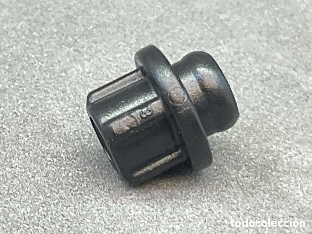 Playmobil: ACCESORIO PLAYMOBIL . TUERCA,ENGANCHE NEGRO, CONECTOR , CLIP.