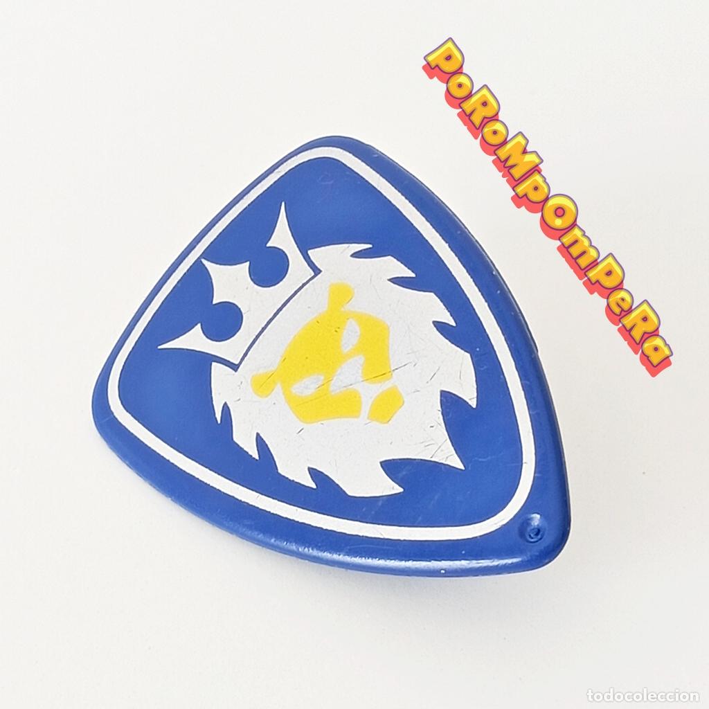 Playmobil: PLAYMOBIL ESCUDO MEDIEVAL AZUL-PLATEADO 3268 3287 COMBATE CABALLERO LE&Oacute;N T8