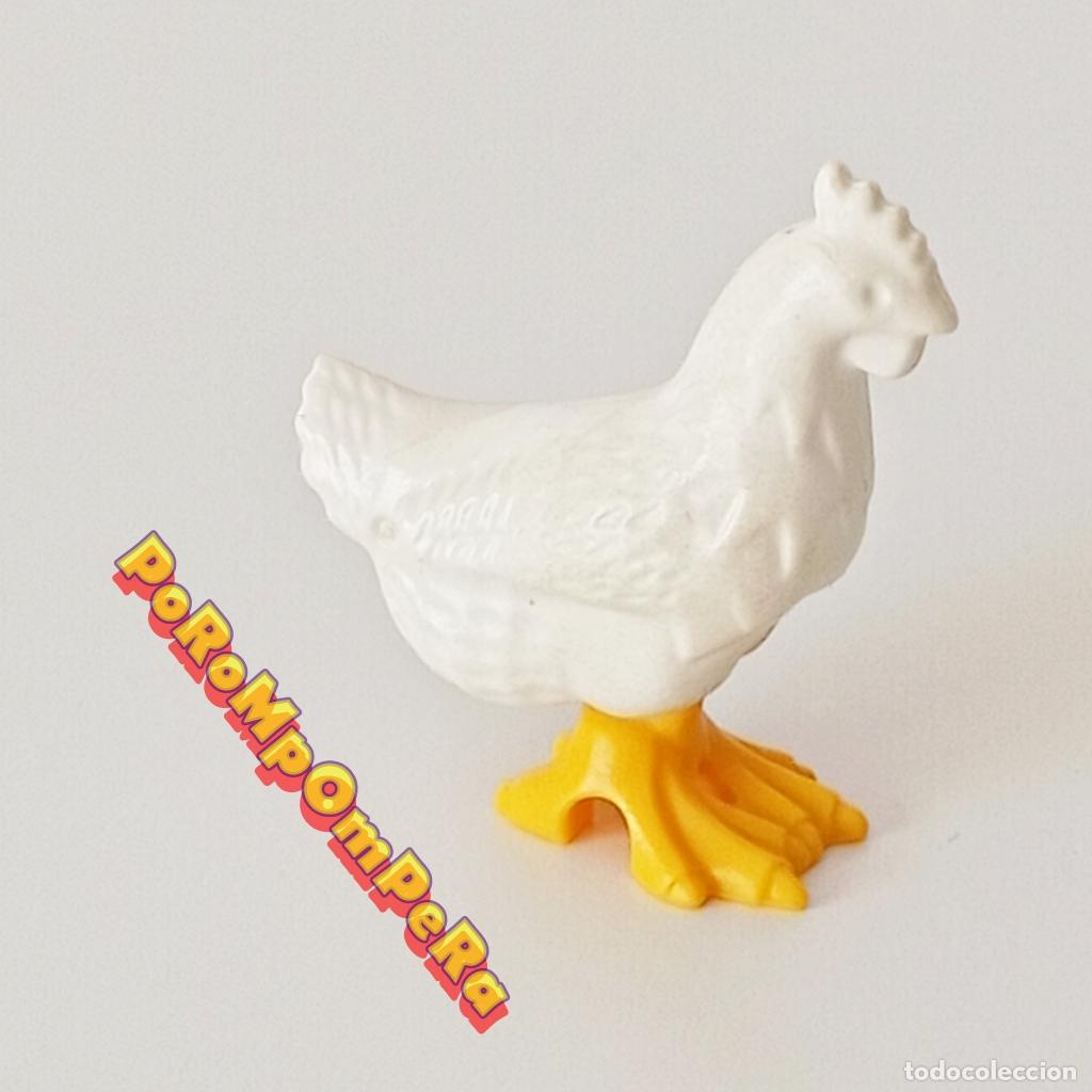 Playmobil: PLAYMOBIL GALLINA BLANCA PATA AMARILLA AVE ANIMAL GRANJA MEDIEVAL OESTE BEL&Eacute;N T8