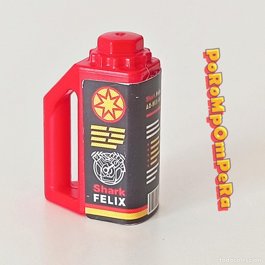 Playmobil: PLAYMOBIL BOTE ROJO ACEITE 4321 5011 5982 SHARK FELIX TALLER MEC&Aacute;NICO TUNING GARAJE T8