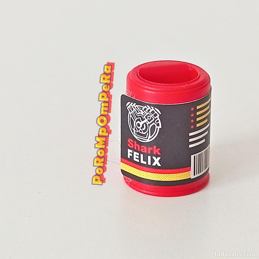 Playmobil: PLAYMOBIL LATA ROJA ACEITE 4321 5011 5982 SHARK FELIX TALLER MEC&Aacute;NICO TUNING GARAJE T8