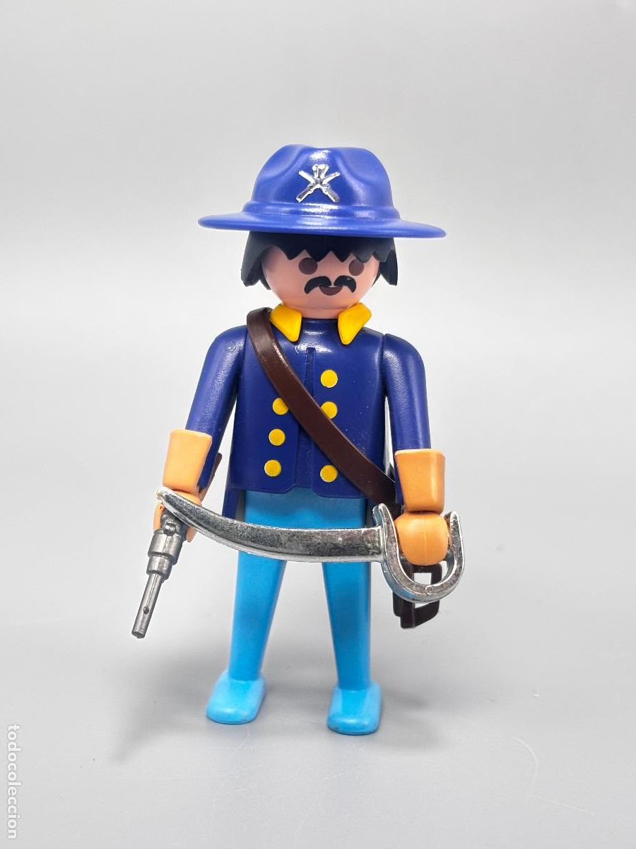 Playmobil: Playmobil 3485 figura capit&aacute;n nordista fuerte oeste