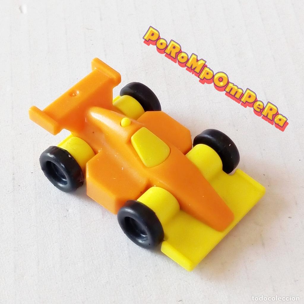 Playmobil: PLAYMOBIL COCHE PEQUE&Ntilde;O AMARILLO-NARANJA NE&Oacute;N VEH&Iacute;CULO F&Oacute;RMULA 1 JUGUETE T9