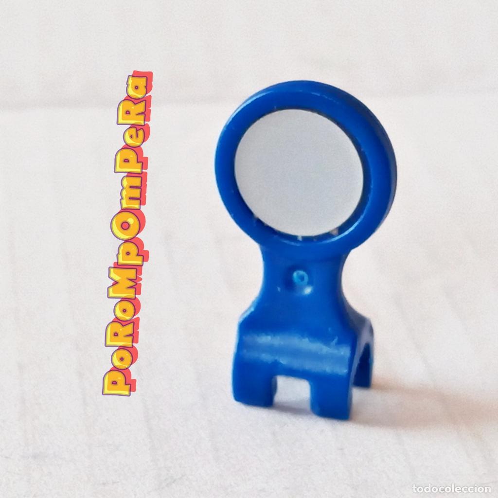 Playmobil: PLAYMOBIL ESPEJO RETROVISOR AZUL MOTO TOURER 5114 MOTORISTA MOTOCICLISTA T9