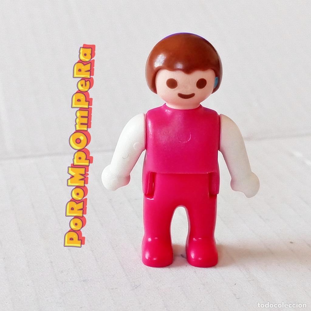 Playmobil: PLAYMOBIL FIGURA INFANTIL BEB&Eacute; ROSA 4286 4850 5329 CUSTOM/COMPLETAR T9
