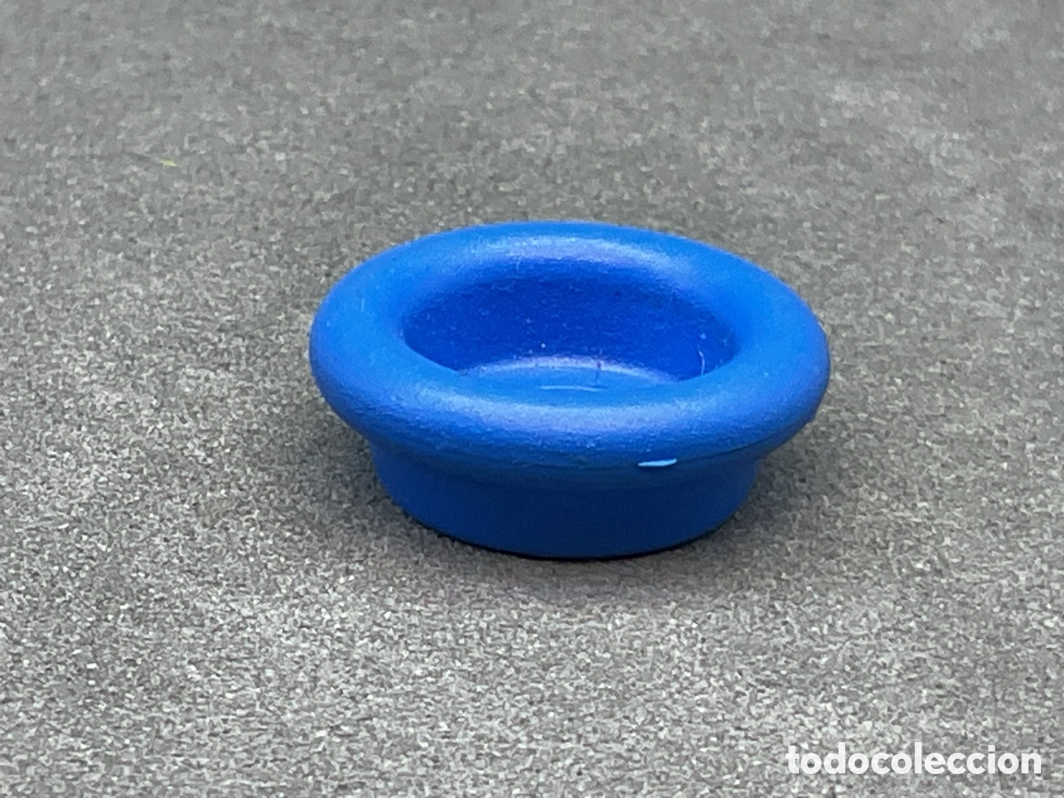 Playmobil: ACCESORIO PLAYMOBIL. CUENCO, ARENERO, COMEDERO PEQUE&Ntilde;O COLOR AZUL. REF ANIMALES