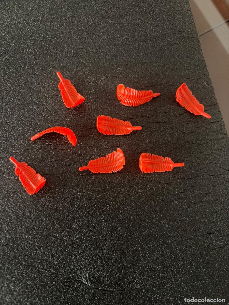 Playmobil: 8 plumas rojas Playmobil