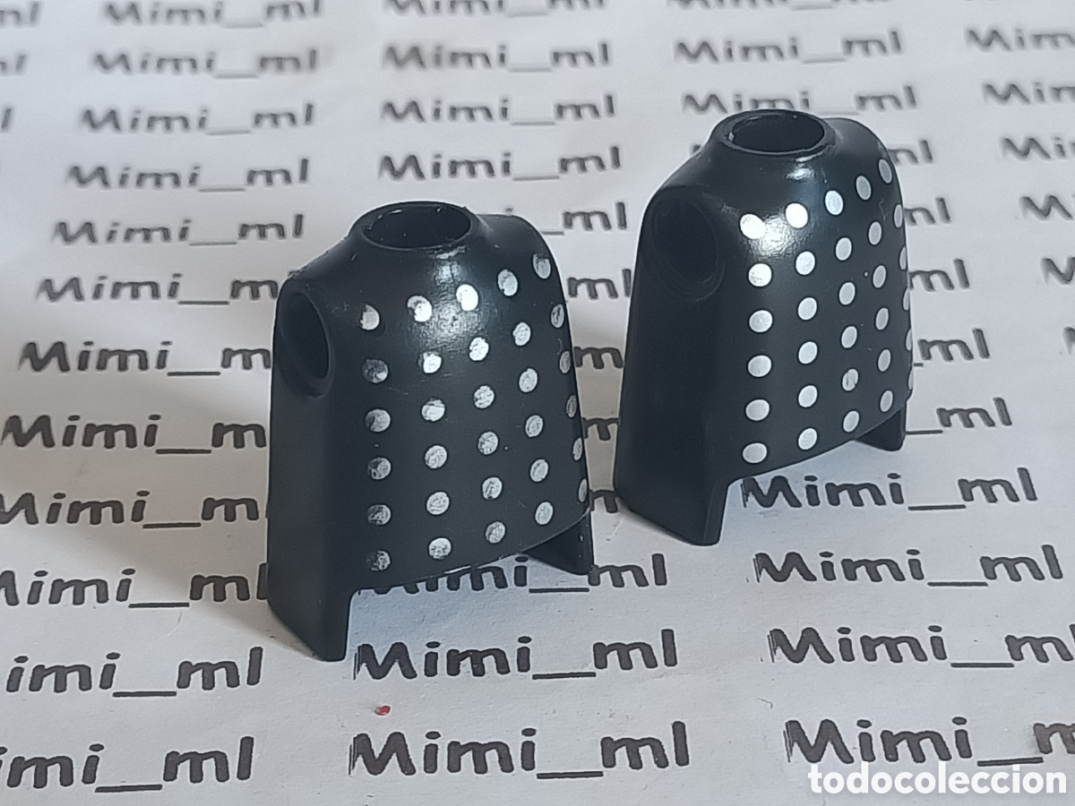 Playmobil: Playmobil 2 torsos negros caballero medieval puntos