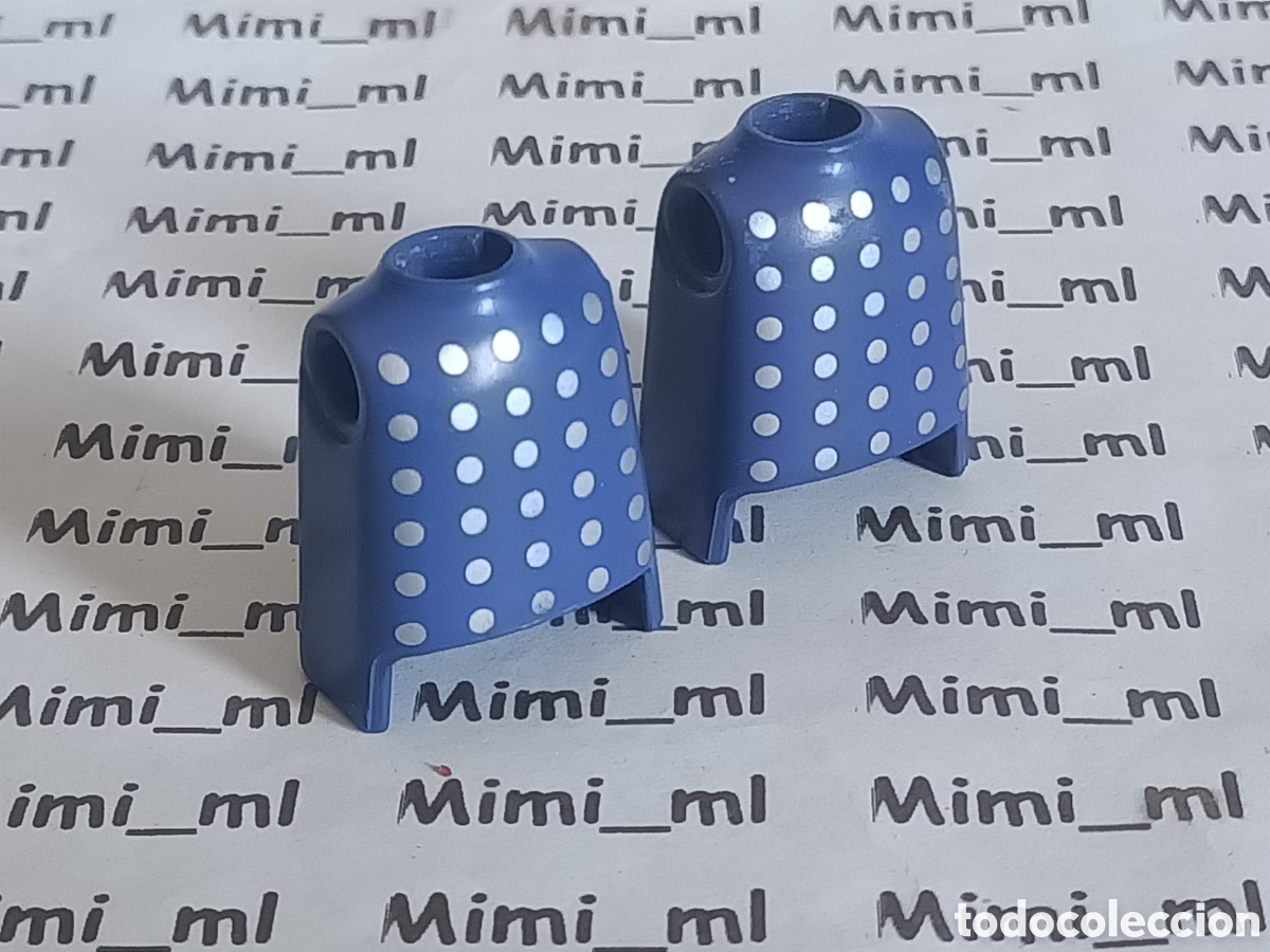 Playmobil: Playmobil 2 torsos azules hombre caballero medieval puntos
