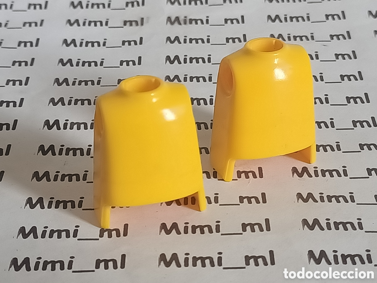 Playmobil: Playmobil 2 torsos lisos color amarillo hombre recambios figuras