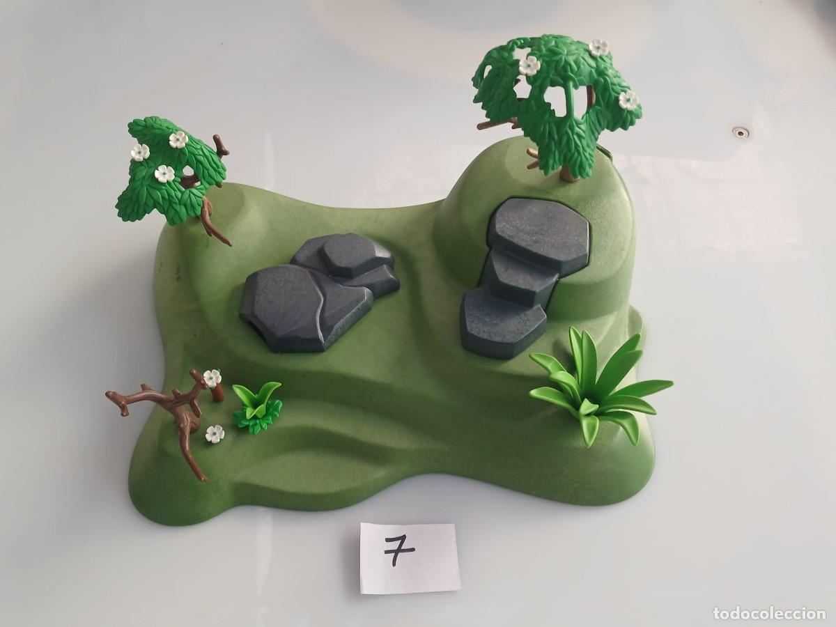 Playmobil: Playmobil roca con vegetacion