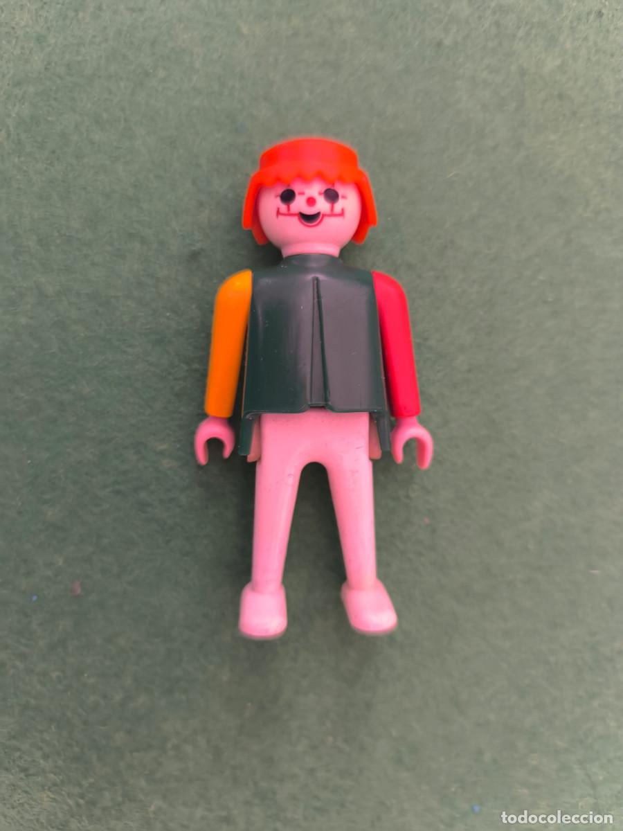 Playmobil: playmobil figura payaso circo pierrot arlequ&iacute;n mimo pelo naranja victoriano oeste