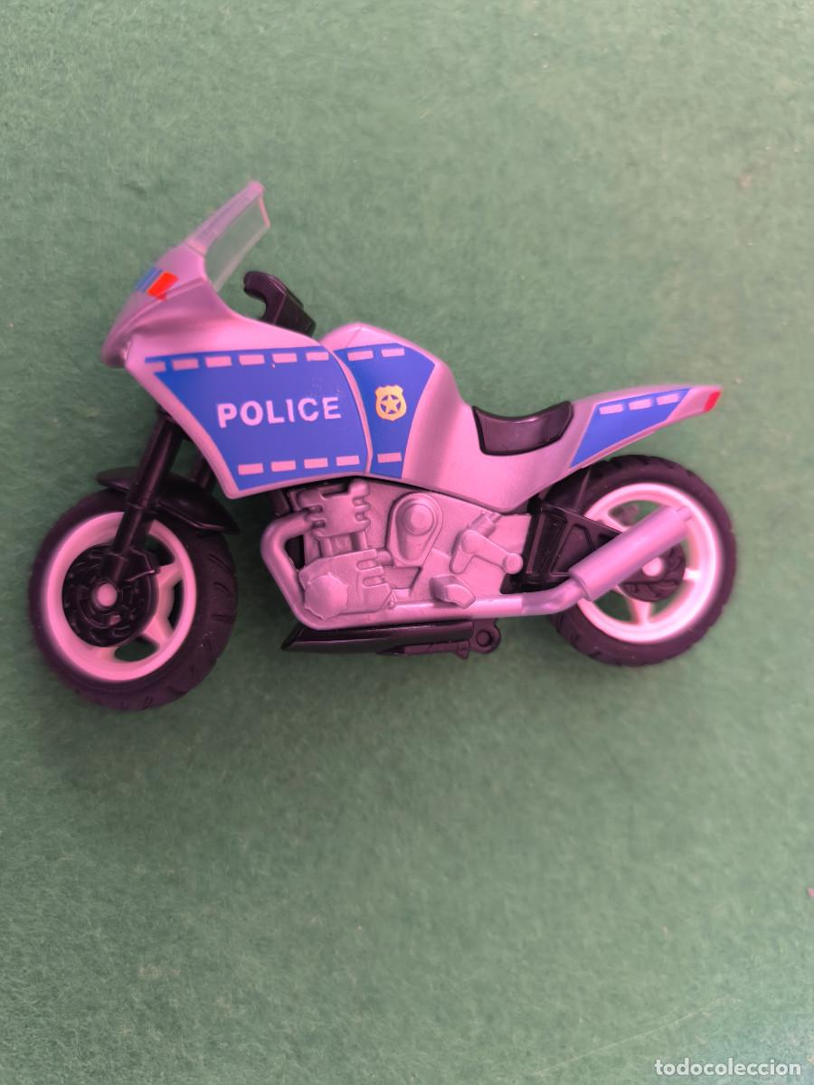 Playmobil: playmobil desguace motocicleta de polic&iacute;a ciudad