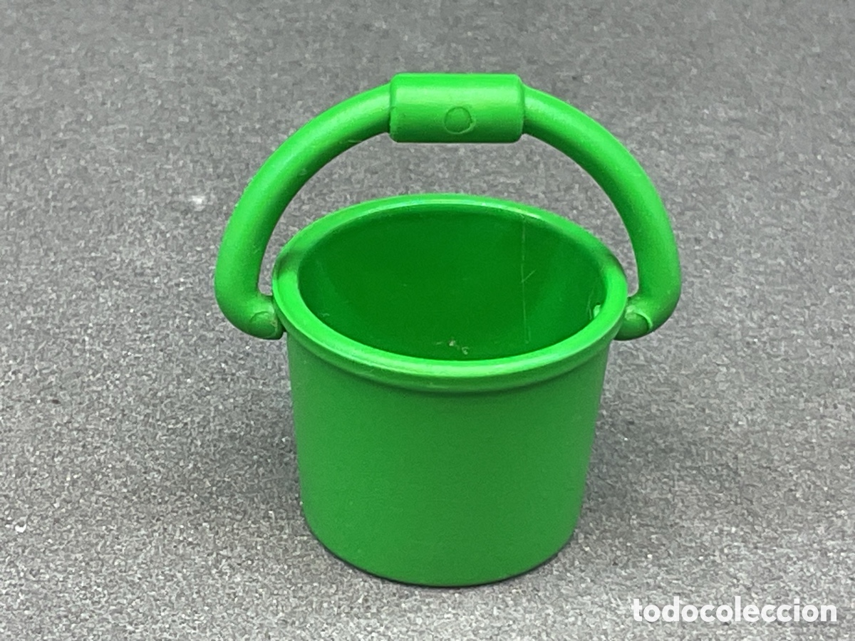 Playmobil: ACCESORIO PLAYMOBIL. CUBO CON ASA COLOR VERDE