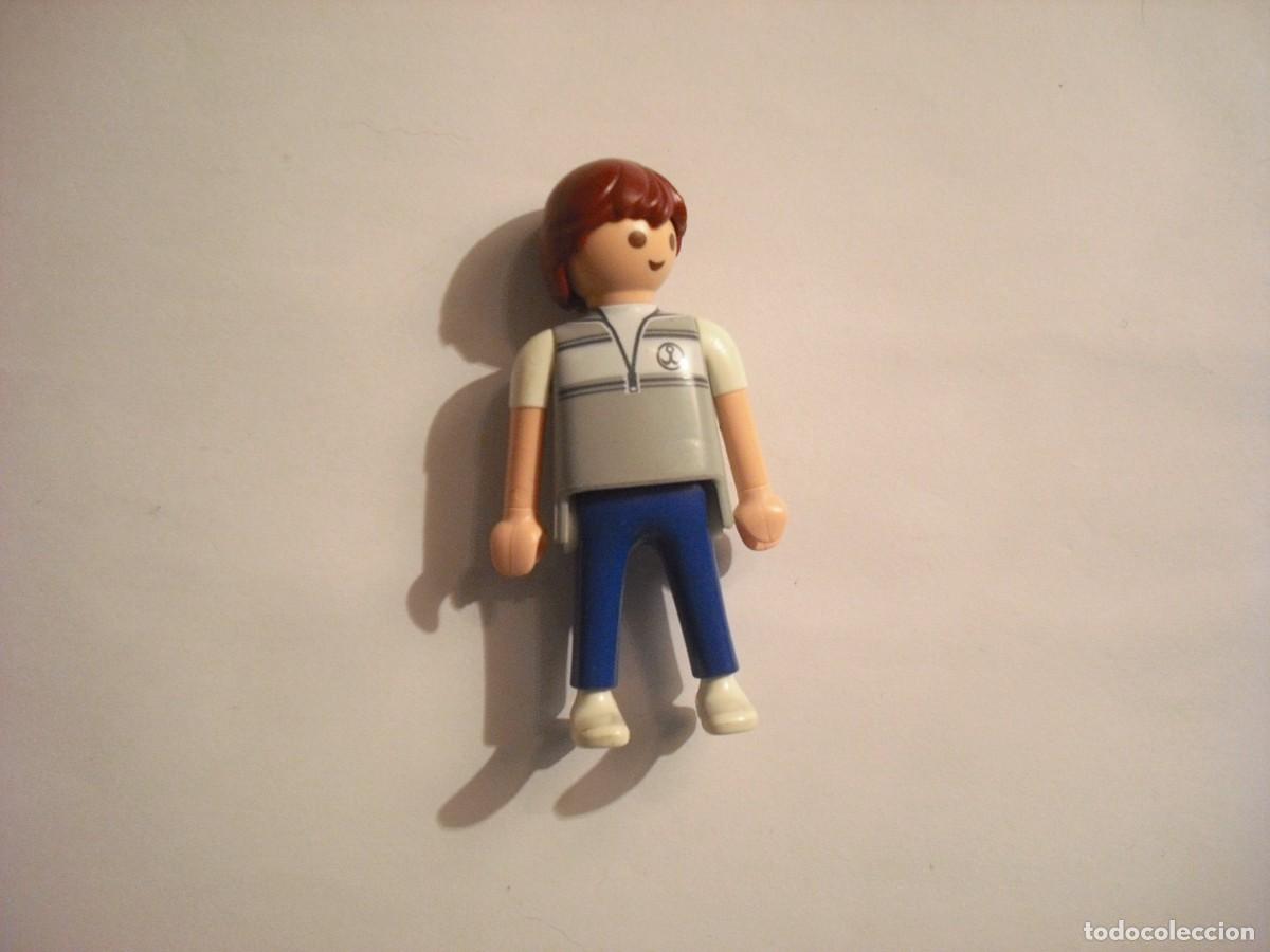 Playmobil: PLAYMOBIL, HOMBRE CON PANTALON AZUL Y CHALECO GRIS