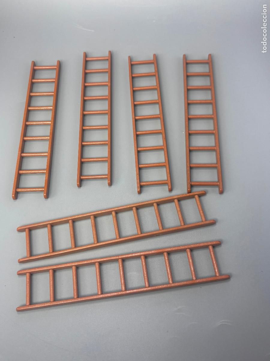 Playmobil: Playmobil lote escalera marr&oacute;n