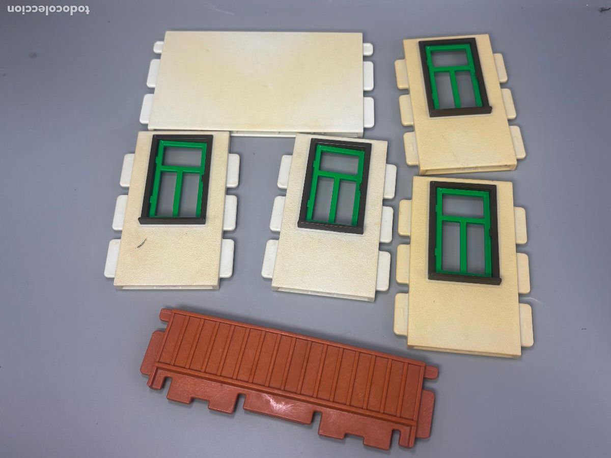 Playmobil: playmobil 3436 3716 3775 lote pared con ventana granja rancho ponis establo
