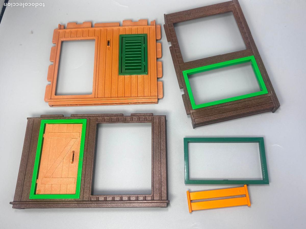 Playmobil: playmobil lote pared con ventana y laterales granja rancho