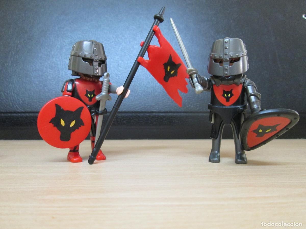 Playmobil: Playmobil medieval. Lote de dos caballeros del Lobo