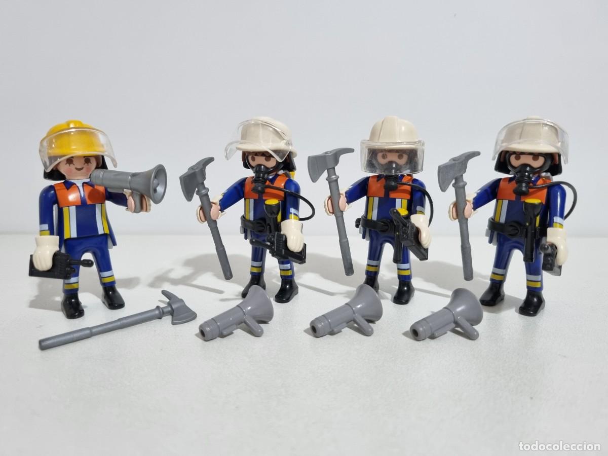 Playmobil: Playmobil 4914 Cuerpo Equipo Bomberos Oficial Bombero Rescate Incendio Fuego