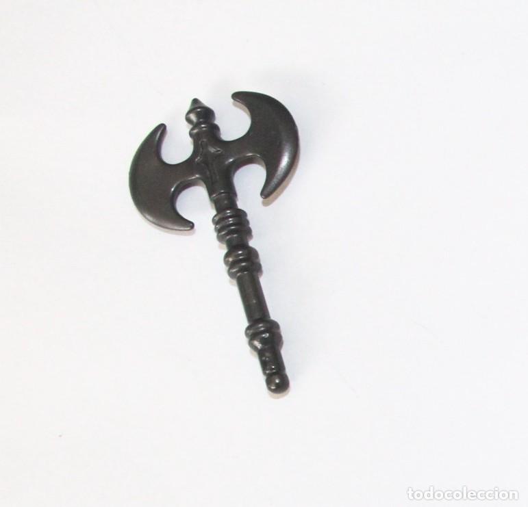 Playmobil: PLAYMOBIL MEDIEVAL ARMA HACHA DOBLE GRAFITO
