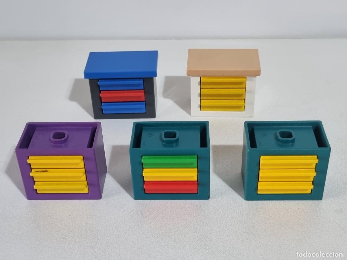Playmobil: Playmobil Lote Mueble Cajonera Cajon Vehiculo Taller Hospital Clinica Mesa
