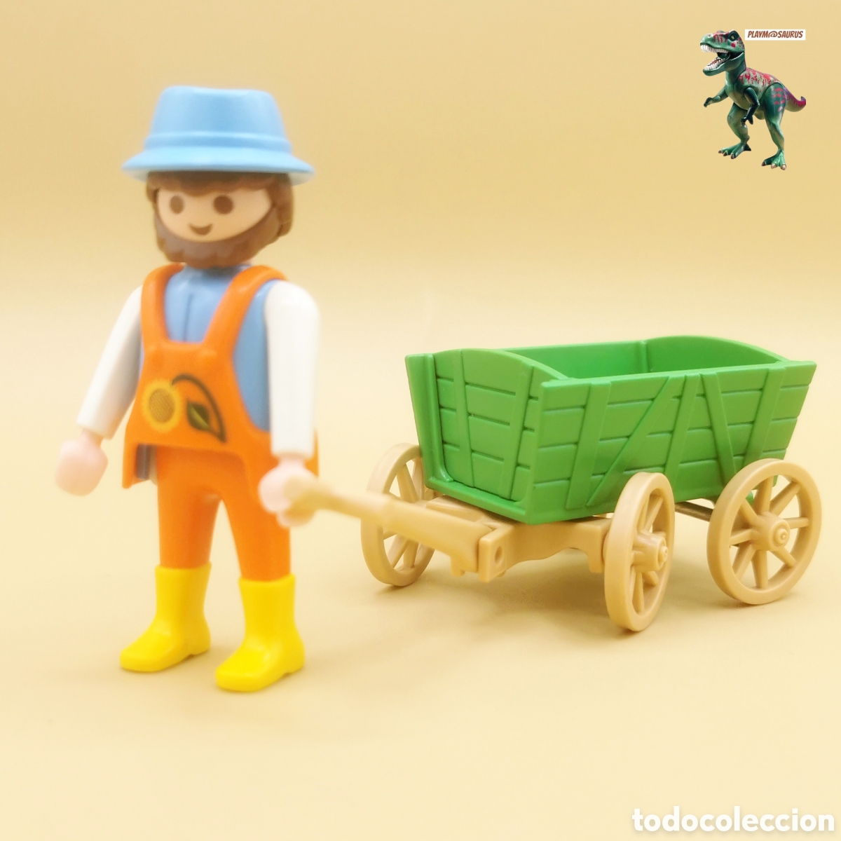 Playmobil: Playmobil campesino con carrito granja granjero rancho carro ruedas 3716 5501 5119 6926 6927 3555