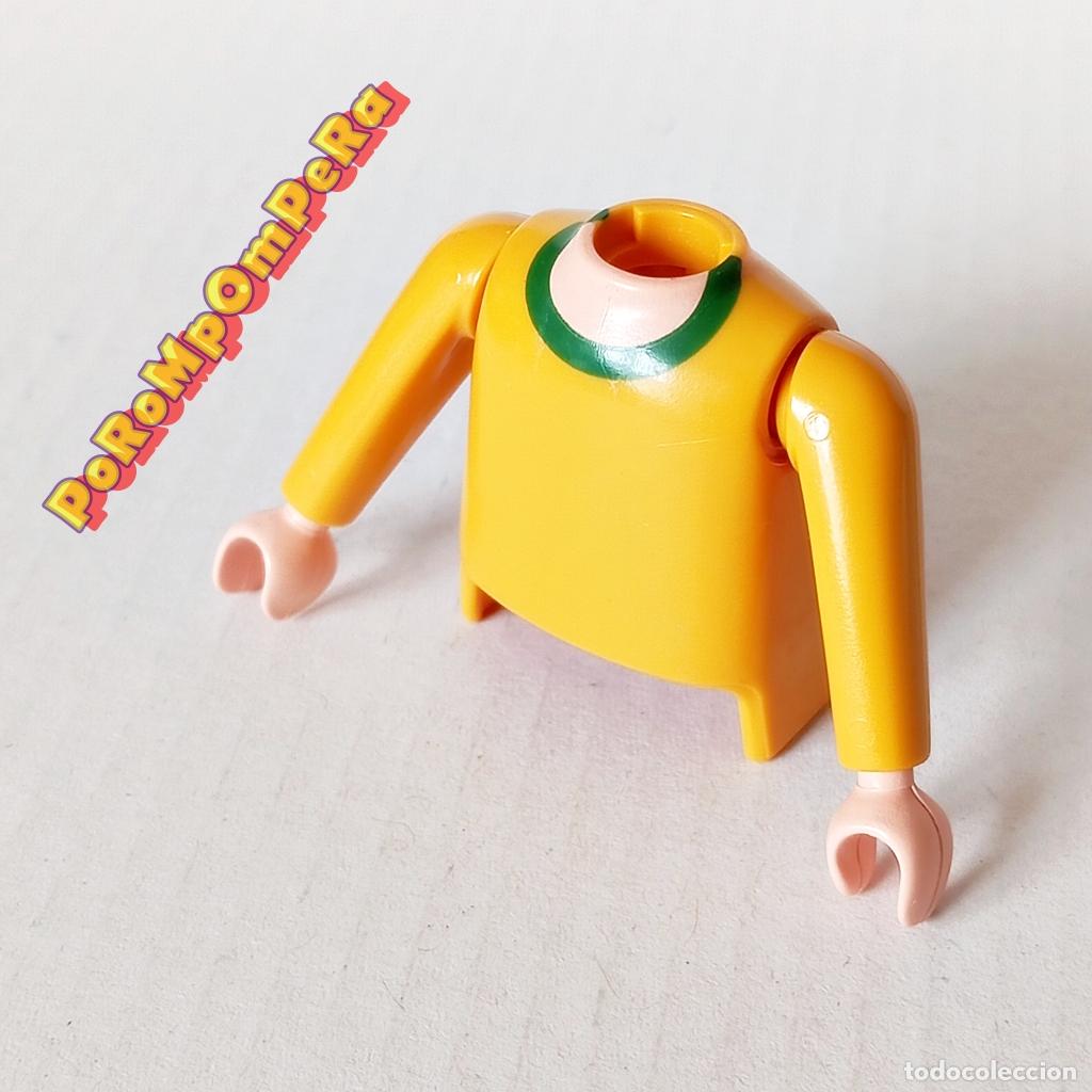 Playmobil: PLAYMOBIL TORSO CAMISETA MOSTAZA + BRAZO A JUEGO MANGA LARGA JERSEY COMPLETAR/CUSTOM TO7