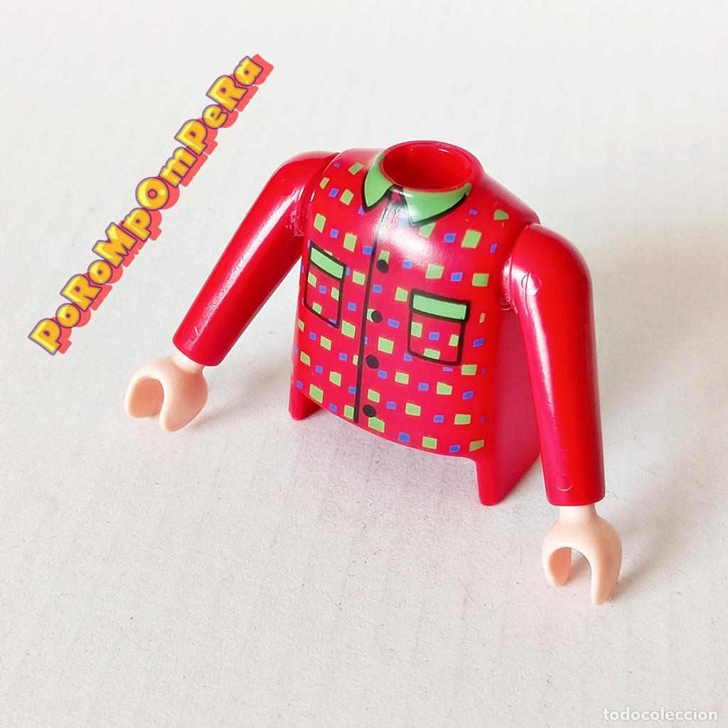 Playmobil: PLAYMOBIL TORSO CAMISA BOLSILLOS + BRAZO A JUEGO MANGA LARGA COMPLETAR/CUSTOM TO7