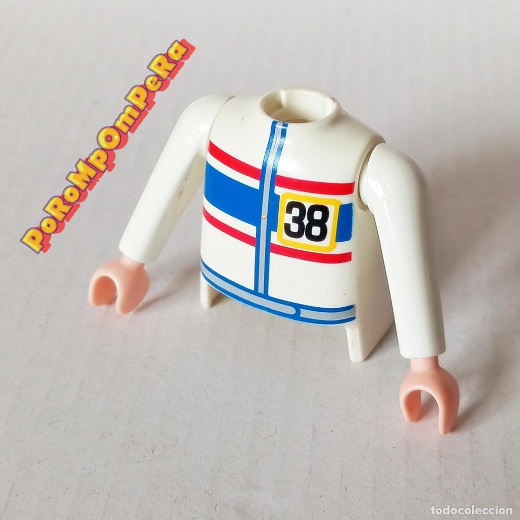 Playmobil: PLAYMOBIL TORSO BLANCO + BRAZO A JUEGO MANGA LARGA COMPLETAR/CUSTOM PILOTO TO7