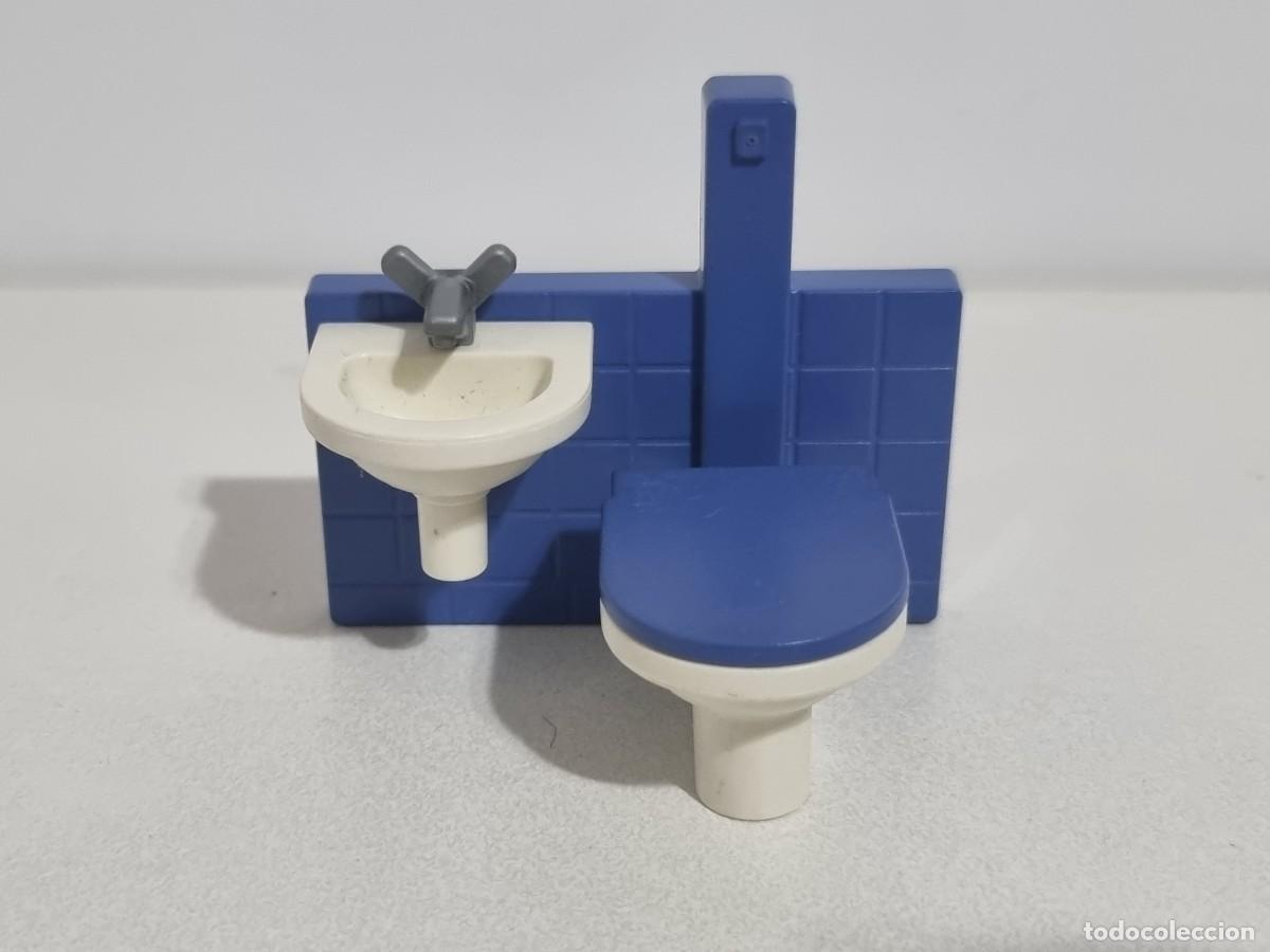 Playmobil: Playmobil 3254 3260 3988 4062 Vater Lavabo WC Ba&ntilde;o Carcel Prision Comisaria