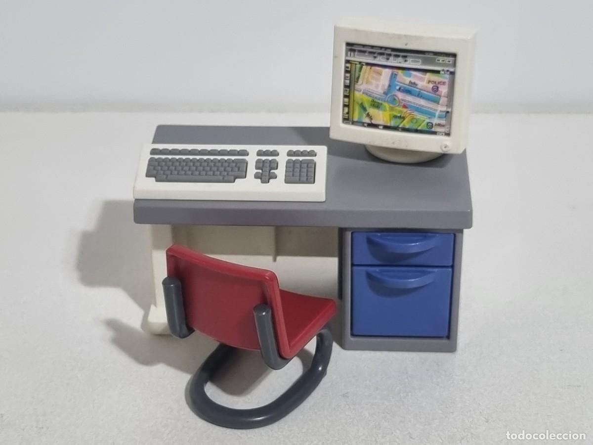 Playmobil: Playmobil Mesa Escritorio Oficina Despacho Ordenador PC Pantalla Monitor Teclado