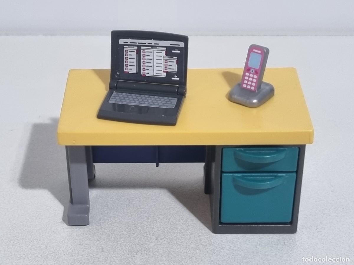 Playmobil: Playmobil Mesa Escritorio Oficina Despacho Ordenador Portatil Telefono Movil