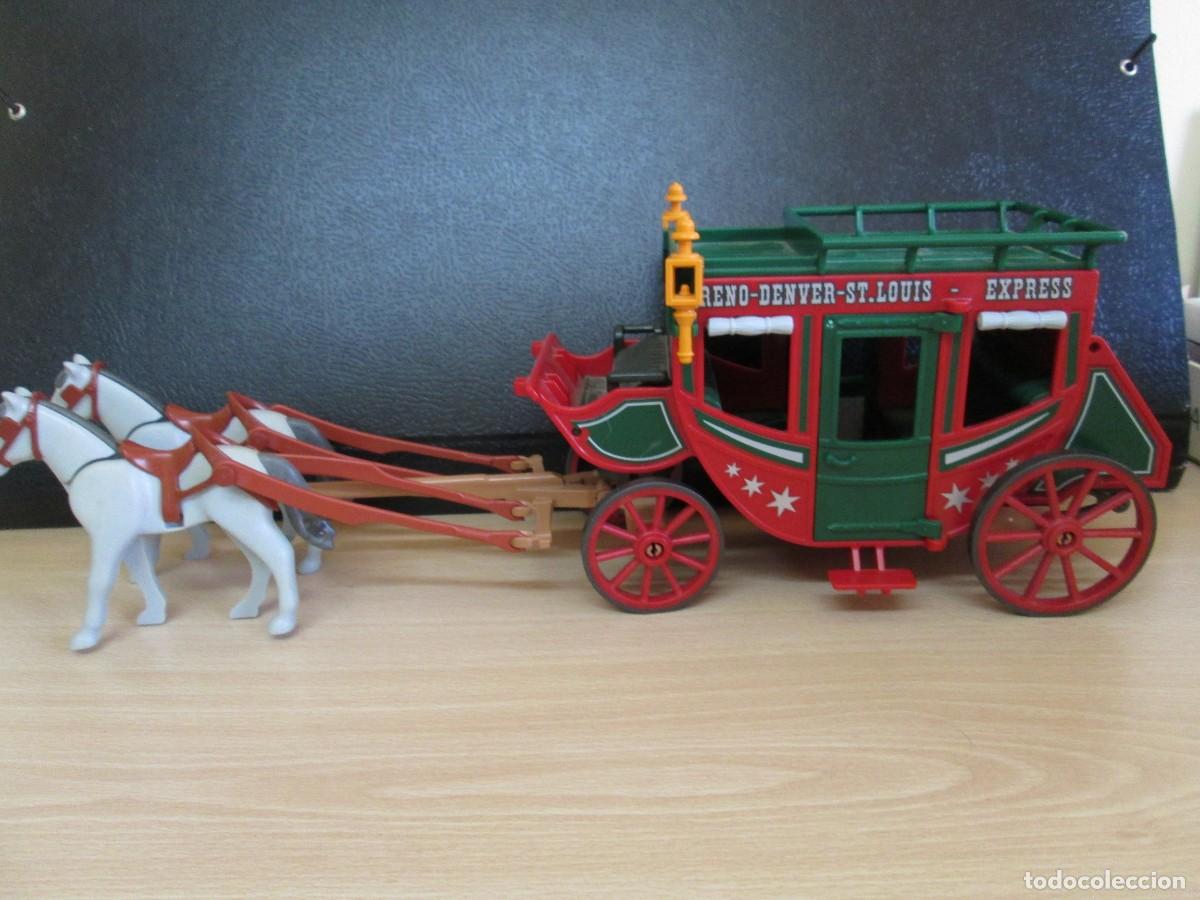Playmobil: Playmobil Oeste. Diligencia Reno-Denver-St Louis con dos caballos