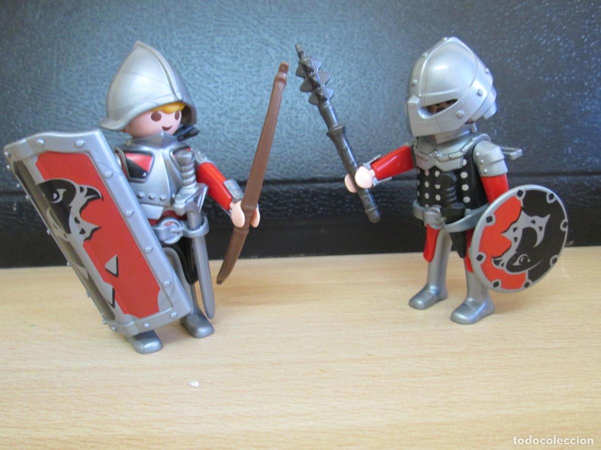 Playmobil: Playmobil Medieval. Lote de dos caballeros del &Aacute;guila equipados