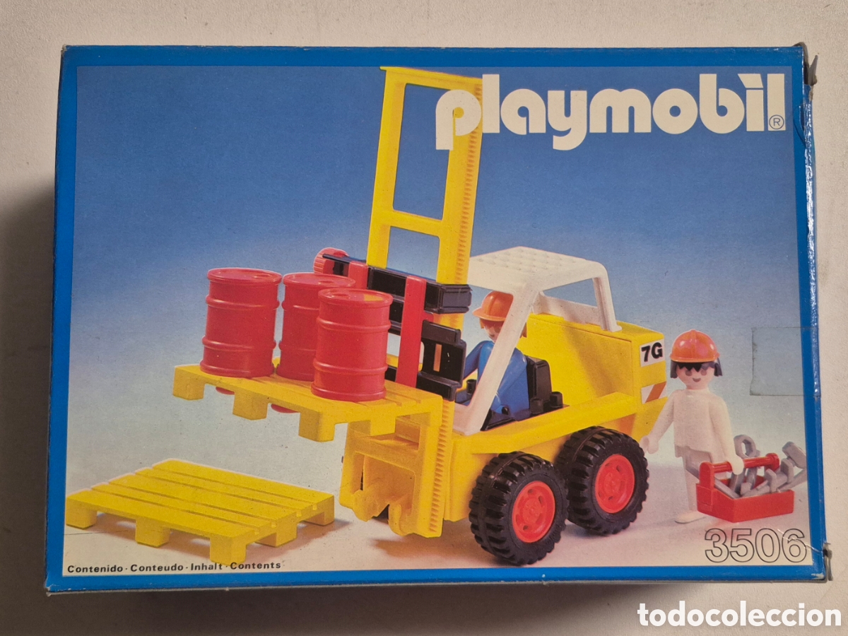 Playmobil: PLAYMOBIL 3506- CAJA GR&Uacute;A ELEVADORA, NUEVO PRECINTADO COMPLETO