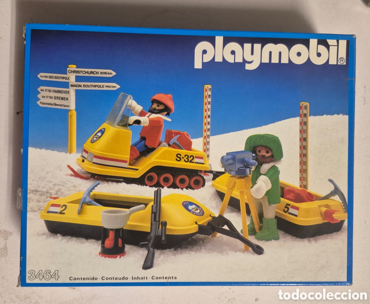 Playmobil: PLAYMOBIL 3464- EXPLORADORES POLARES CON MOTOS Y TRINEOS DE NIEVE, NUEVO PRECINTADO COMPLETO