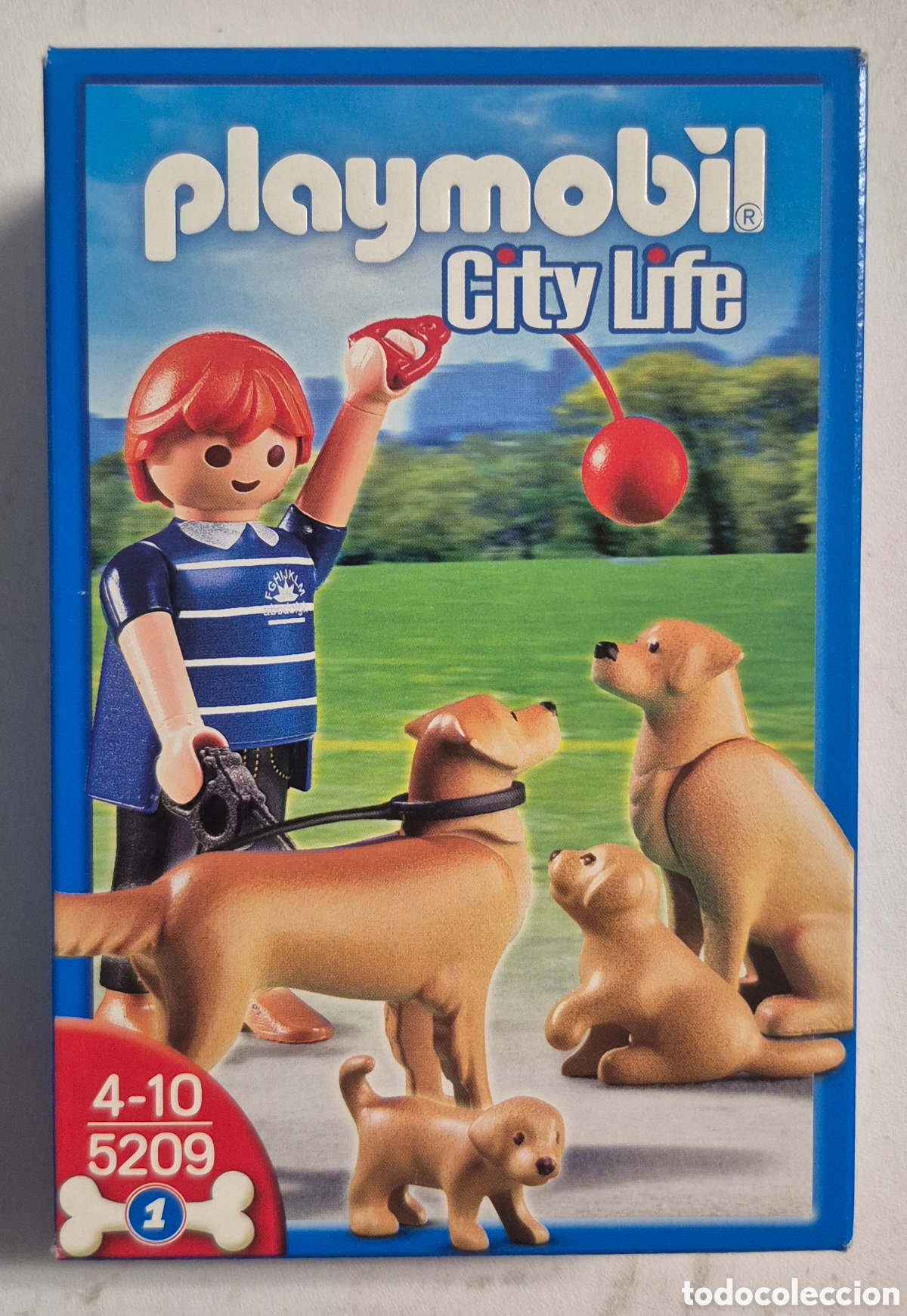 Playmobil: PLAYMOBIL CITY LIFE 5209-PERRO GOLDEN RETRIEVER CON CACHORROS, NUEVO PRECINTADO COMPLETO