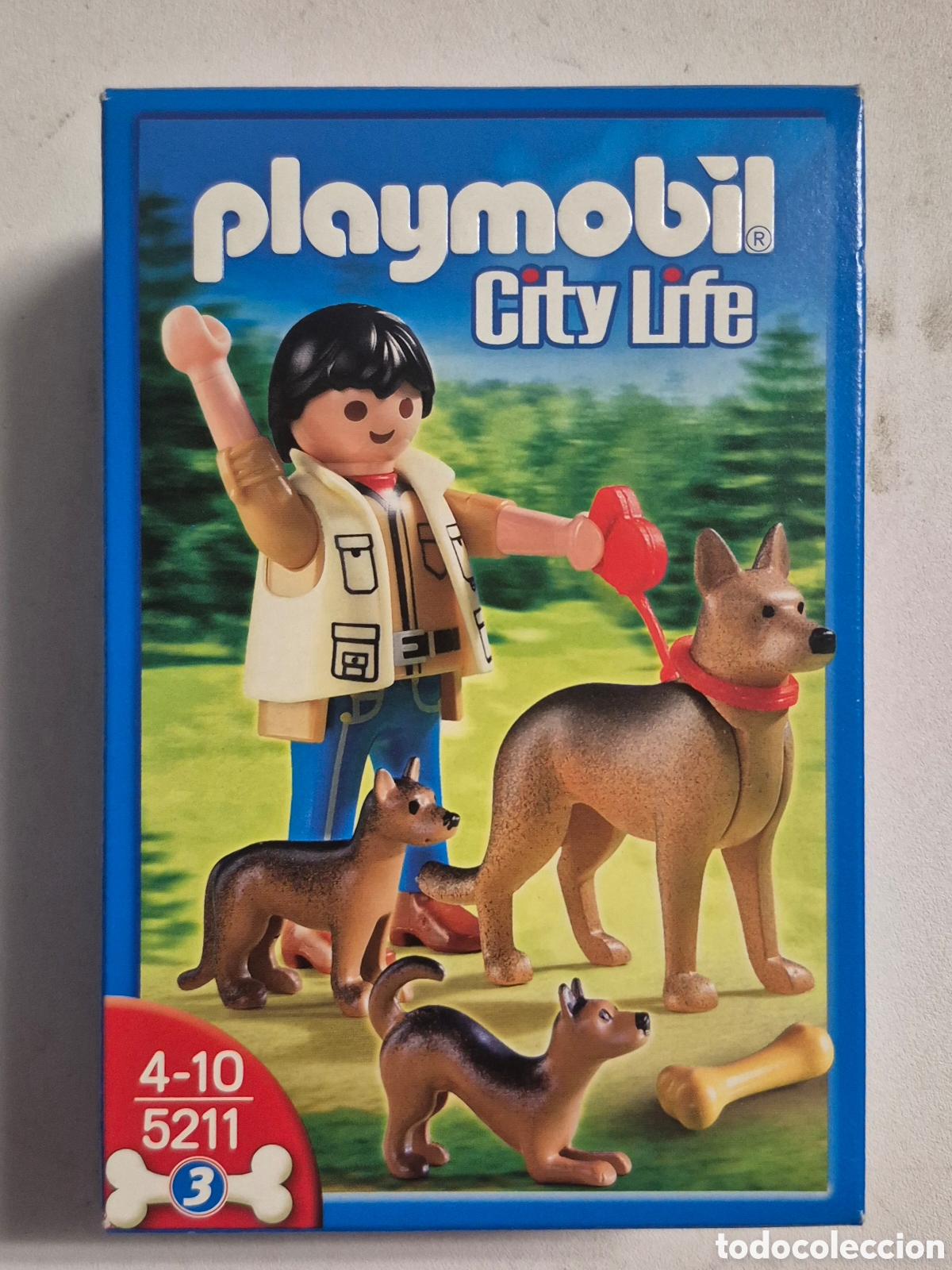 Playmobil: PLAYMOBIL CITY LIFE 5211-PERRO PASTOR ALEM&Aacute;N CON CACHORROS, NUEVO PRECINTADO COMPLETO