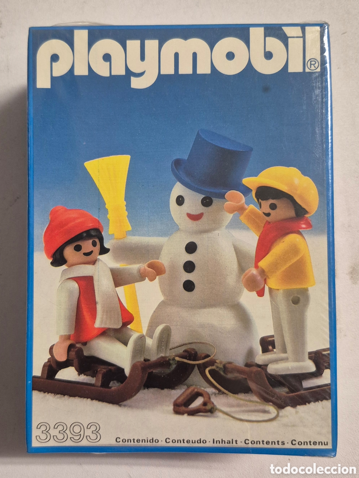 Playmobil: PLAYMOBIL 3393-NI&Ntilde;OS CON MU&Ntilde;ECO DE NIEVE, NUEVO PRECINTADO COMPLETO