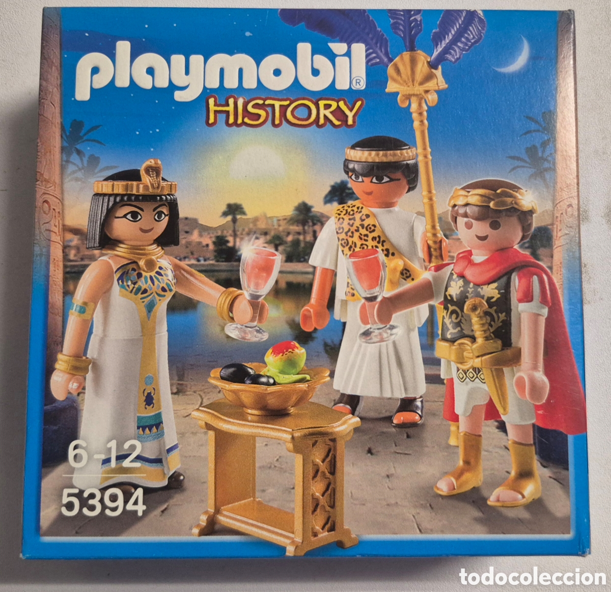 Playmobil: PLAYMOBIL HISTORY 5394-ROMANOS Y EGIPCIOS CLEOPATRA Y C&Eacute;SAR, NUEVO PRECINTADO COMPLETO