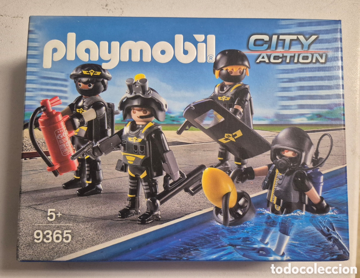Playmobil: PLAYMOBIL CITY ACTION 9365- EQUIPO DE LAS FUERZAS ESPECIALES, NUEVO PRECINTADO COMPLETO