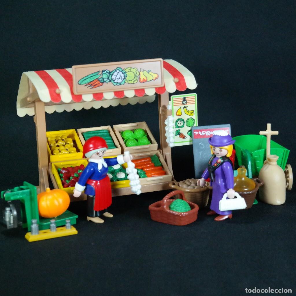 Playmobil: Playmobil puesto de mercado victoriano con dos figuras y muchos accesorios k☼