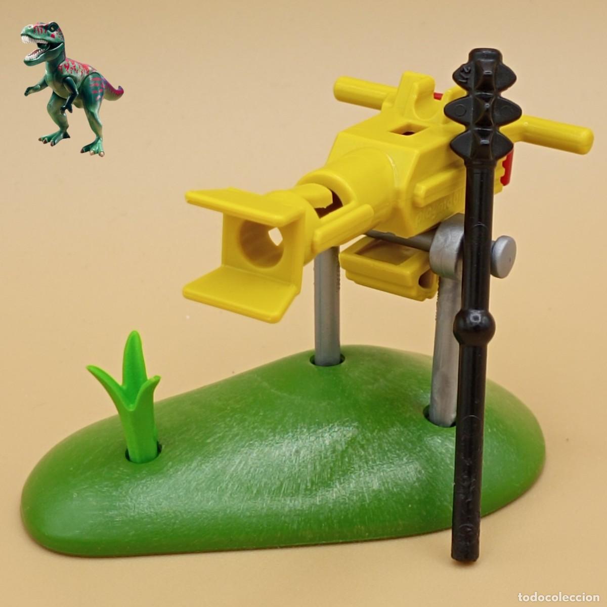 Playmobil: Playmobil ca&ntilde;on amarillo artilleria arma de fuego balista ballesta espias