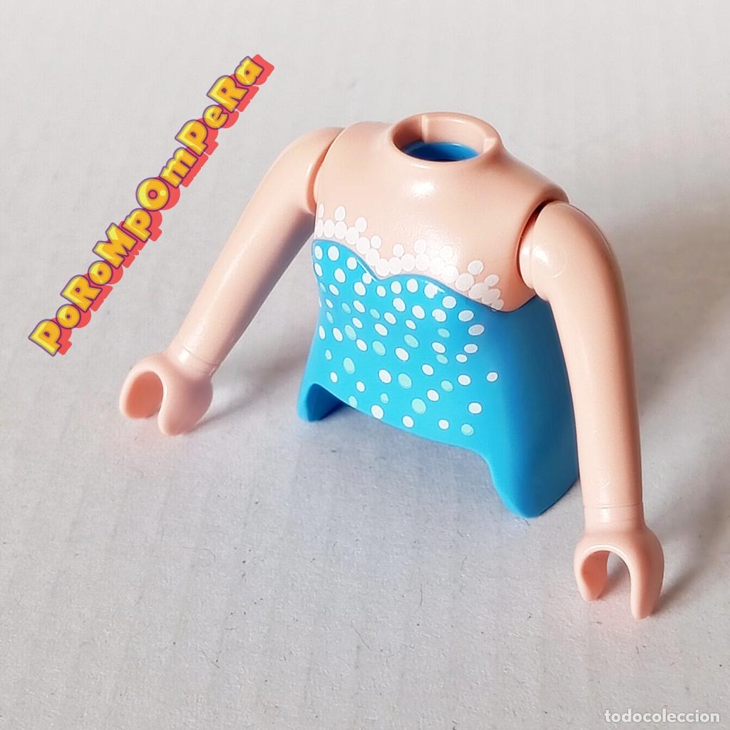 Playmobil: PLAYMOBIL TORSO MUJER + BRAZO CURVO A JUEGO MANGA CORTA COMPLETAR/CUSTOM CHICA TO7